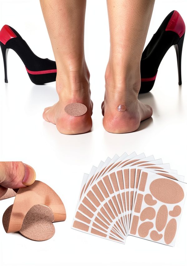 Homfanseec Moleskin Heel Pads 18 Sheet Soft Flannel Adhesive Set-7
