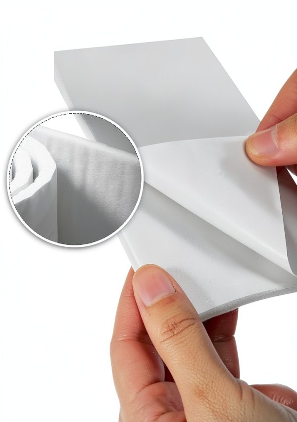 Tudomro 1 Roll 1/8" x 6" x 2.5 Yard White Adhesive Felt Padding Felt Adhesive Roll Sticky White Pads for Wound Cushioning-2