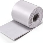 Tudomro 1 Roll 1/8" x 6" x 2.5 Yard White Adhesive Felt Padding Felt Adhesive Roll Sticky White Pads for Wound Cushioning-0