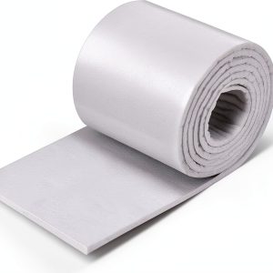 Tudomro 1 Roll 1/8" x 6" x 2.5 Yard White Adhesive Felt Padding Felt Adhesive Roll Sticky White Pads for Wound Cushioning-0