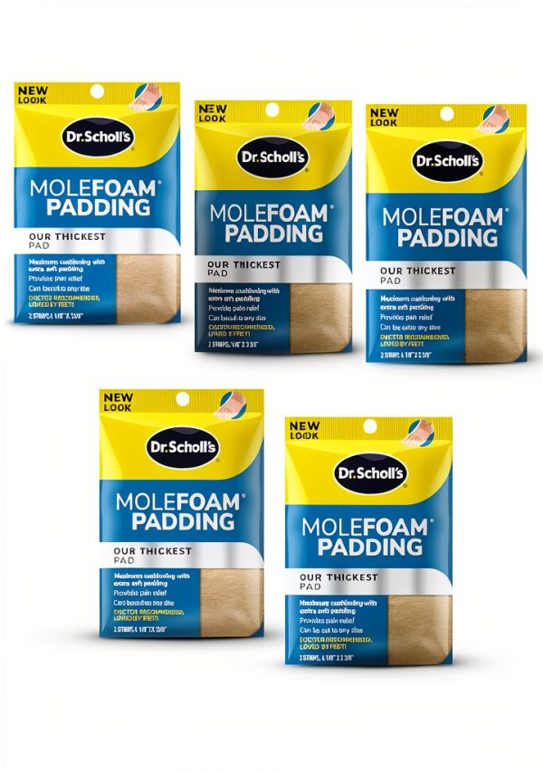 Dr. Scholl's Molefoam Padding Moleskin Pack of 5 Extra-Thick Cushion-0