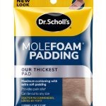 Dr. Scholl's Molefoam 2 Strips Bunion Pads Soft Cotton Flannel, 2 Pack-0